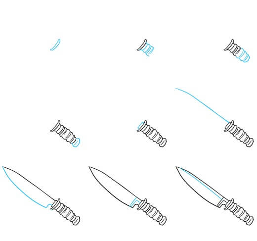 Idee für ein Küchenmesser (4) zeichnen ideen