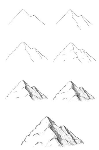Idee mit den Bergen (13) zeichnen ideen
