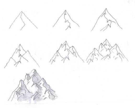 Idee mit den Bergen (2) zeichnen ideen