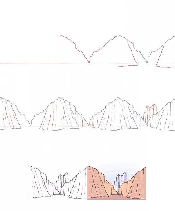 Idee mit den Bergen (3) zeichnen ideen