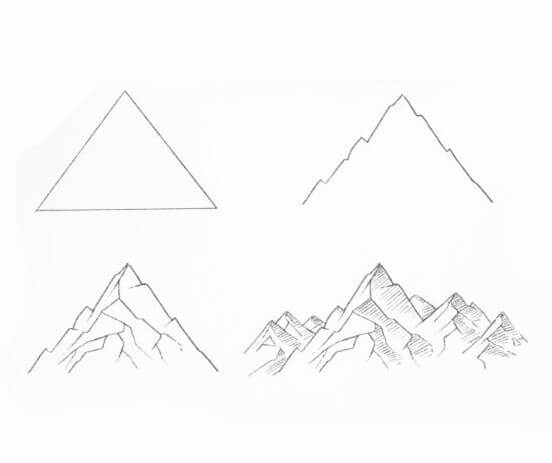 Idee mit den Bergen (7) zeichnen ideen