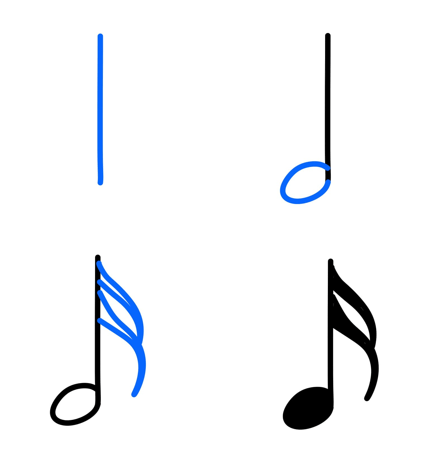 Ideen für Musiknoten (15) zeichnen ideen