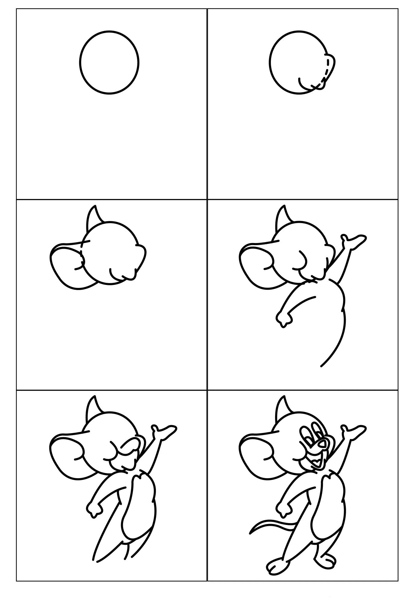 Jerry Mouse einfach zeichnen (2) zeichnen ideen