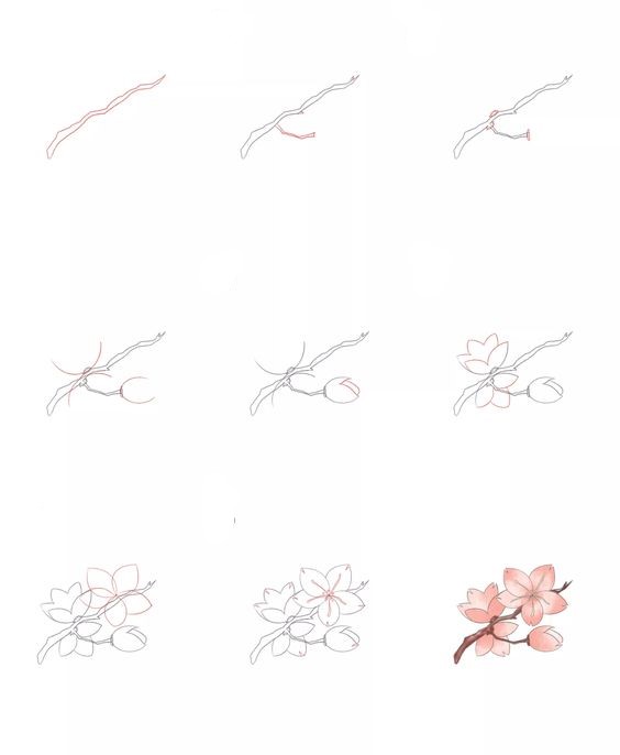 Kirschblüten-Idee (11) zeichnen ideen