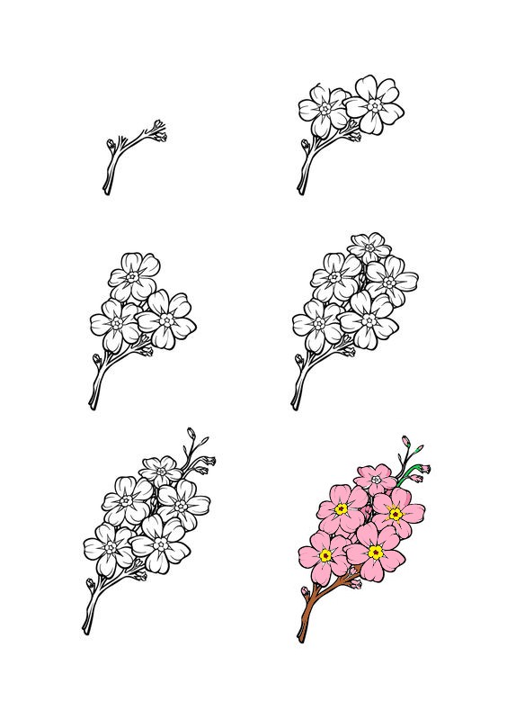 Kirschblüten-Idee (15) zeichnen ideen
