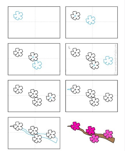 Kirschblüten-Idee (26) zeichnen ideen
