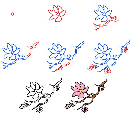 Kirschblüten-Idee (27) zeichnen ideen