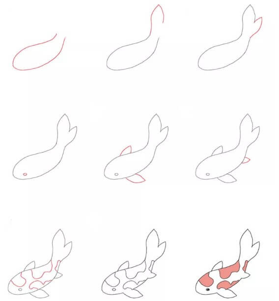 Koi-Fisch-Idee (19) zeichnen ideen