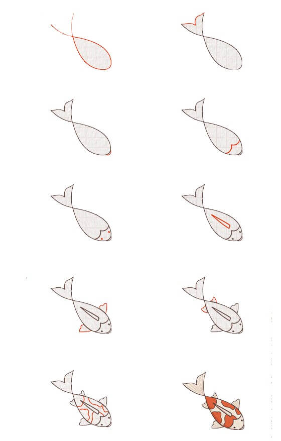 Koi-Fisch-Idee (2) zeichnen ideen