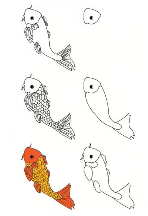 Koi-Fisch-Idee (20) zeichnen ideen