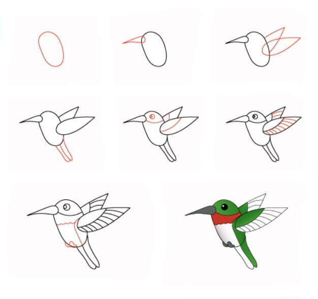Kolibri-Idee (12) zeichnen ideen
