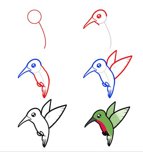 Kolibri-Idee (15) zeichnen ideen