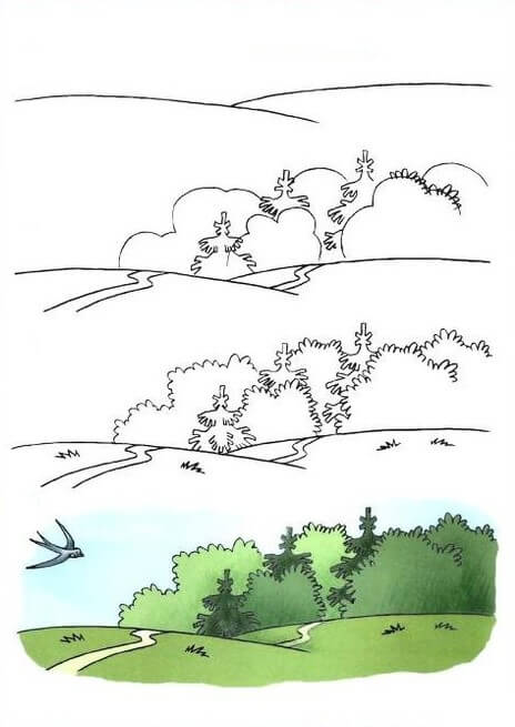 Landschaftsidee (16) zeichnen ideen