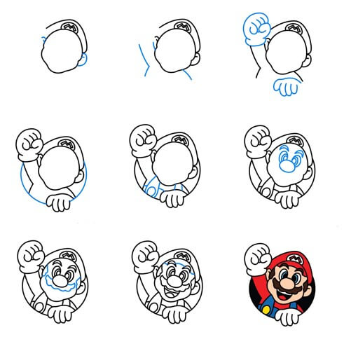 Mario zeichnen ideen