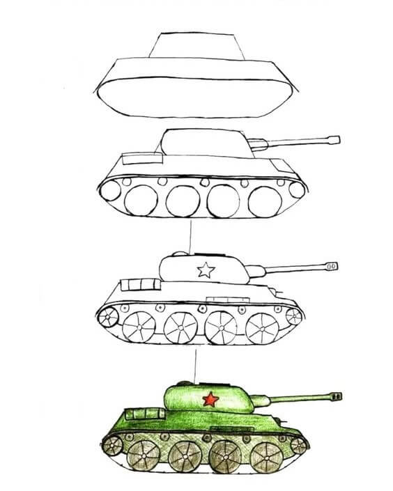 Zeichnen Lernen Panzeridee (12)