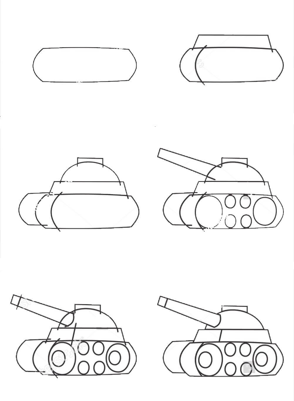 Zeichnen Lernen Panzeridee (23)