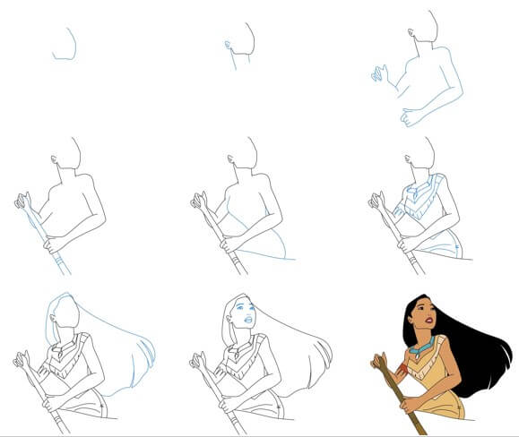 Pocahontas zeichnen ideen