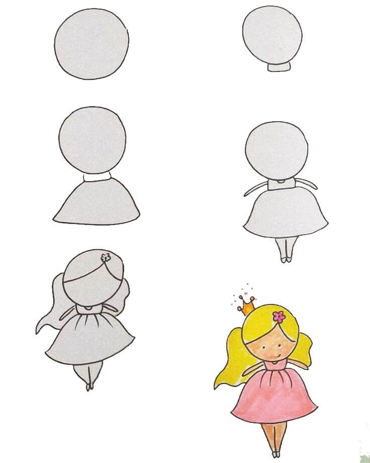 Zeichnen Lernen Prinzessin-Peach-Idee (1)