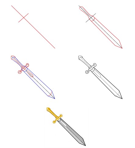 Schwertidee (10) zeichnen ideen