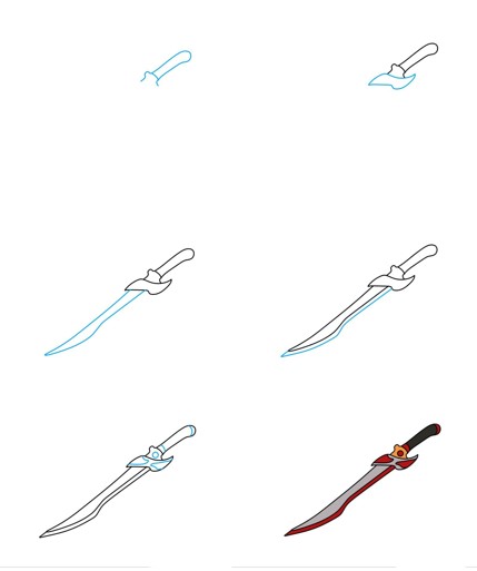 Zeichnen Lernen Schwertidee (14)