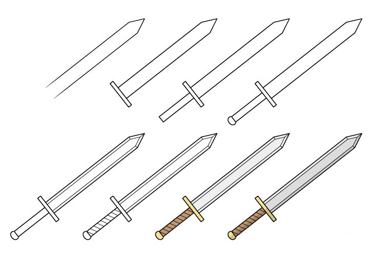Zeichnen Lernen Schwertidee (19)