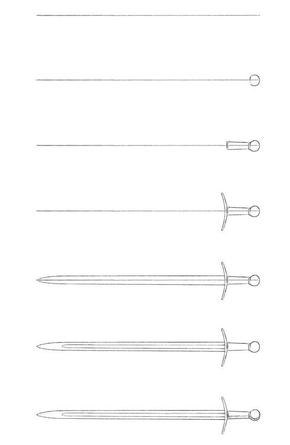 Zeichnen Lernen Schwertidee (2)