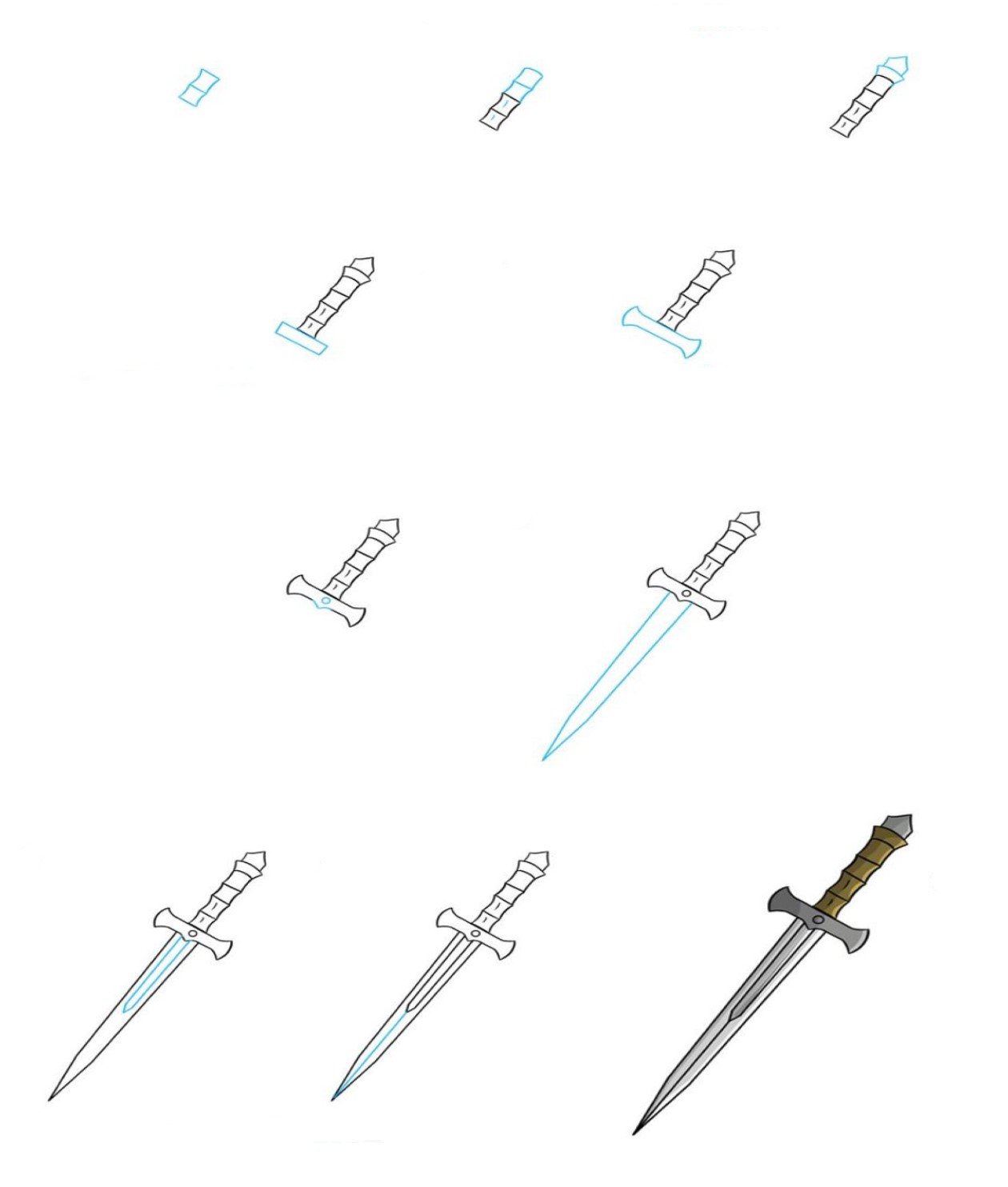 Zeichnen Lernen Schwertidee (3)