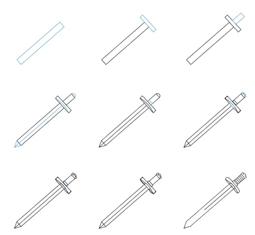 Schwert zeichnen ideen