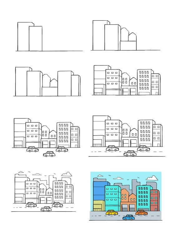 Zeichnen Lernen Stadtideen (7)