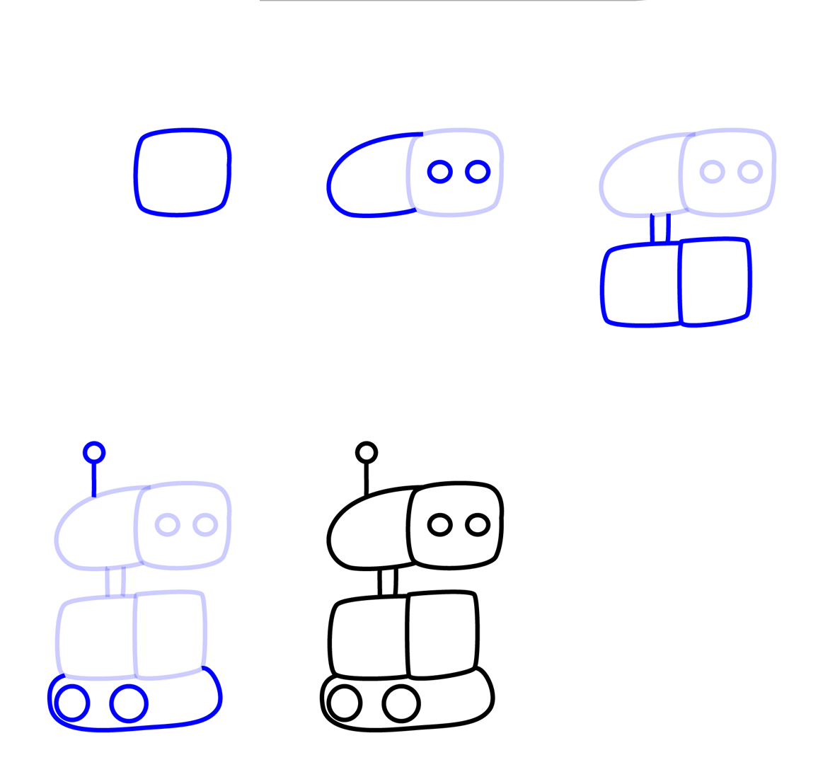 Zeichne einen einfachen Roboter (2) zeichnen ideen