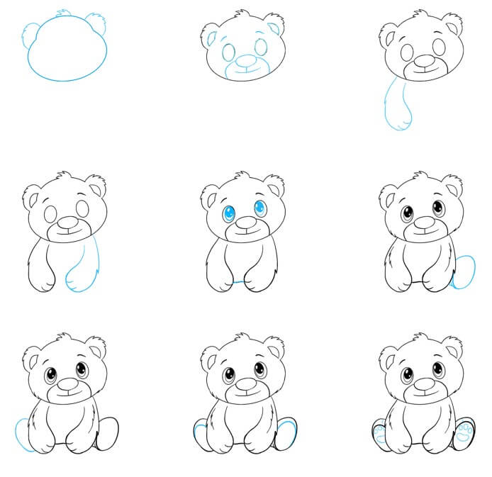 Eisbären zeichnen ideen