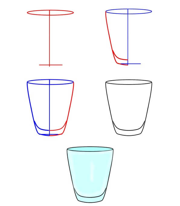 Glas (8) zeichnen ideen