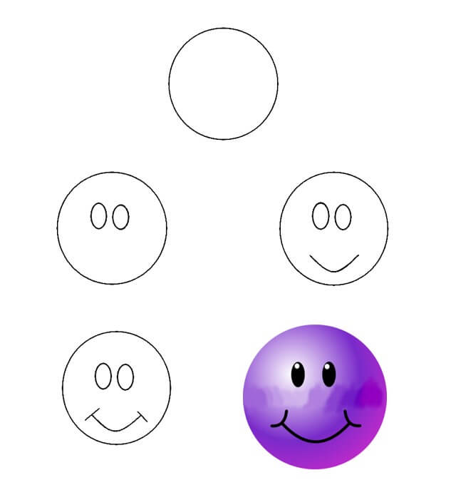 Zeichnen Lernen Ideen für Smileys (11)