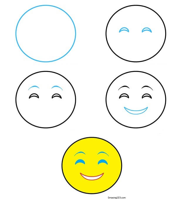 Zeichnen Lernen Ideen für Smileys (12)