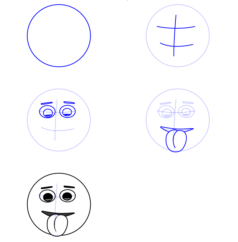 Zeichnen Lernen Ideen für Smileys (13)