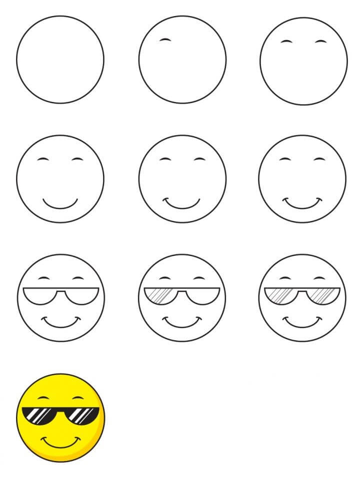 Zeichnen Lernen Ideen für Smileys (5)