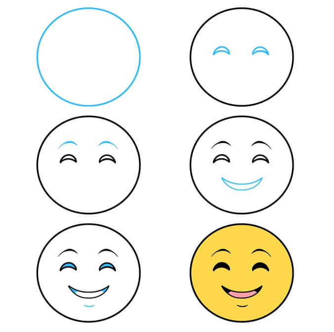 Zeichnen Lernen Ideen für Smileys (8)