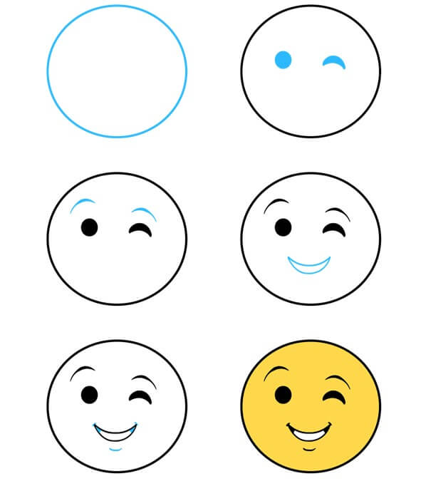 Zeichnen Lernen Ideen für Smileys (9)