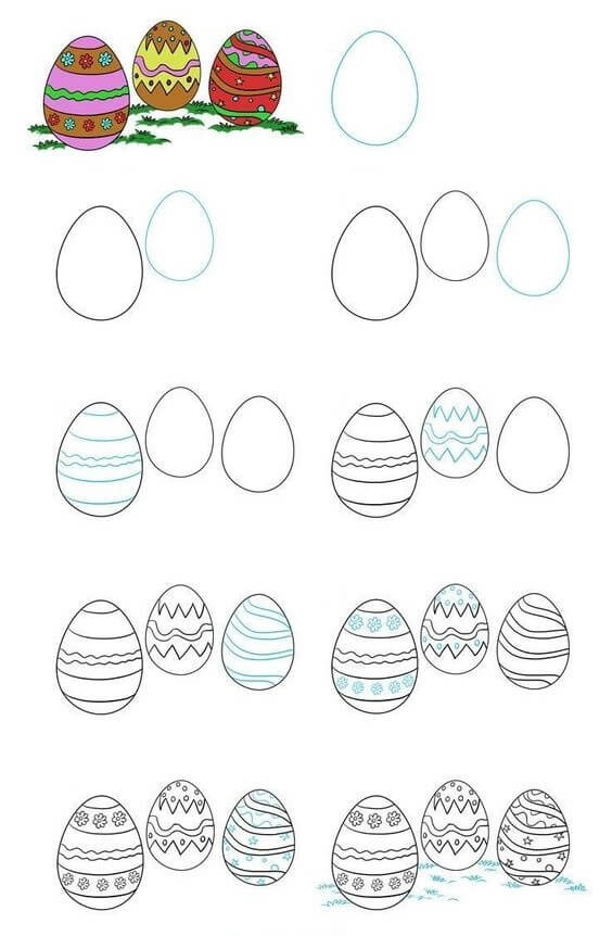 Zeichnen Lernen Osterei-Ideen (6)