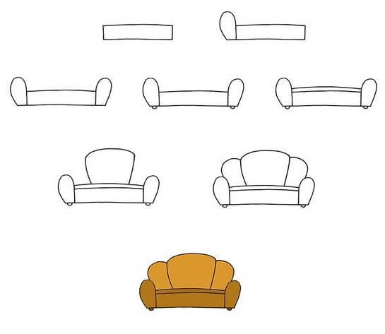 Sofas (12) zeichnen ideen