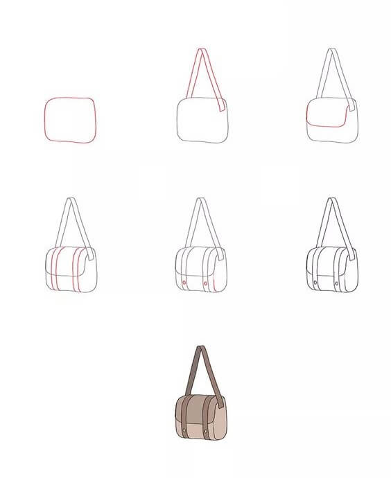 20 Einfach Und Sch n Tasche Zeichnen Ideen ZeichnenIdeen Com