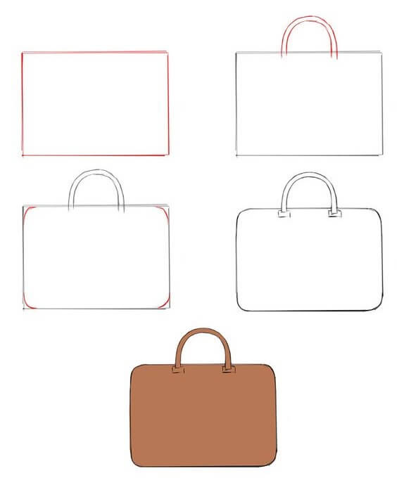 20 Einfach Und Sch n Tasche Zeichnen Ideen ZeichnenIdeen Com