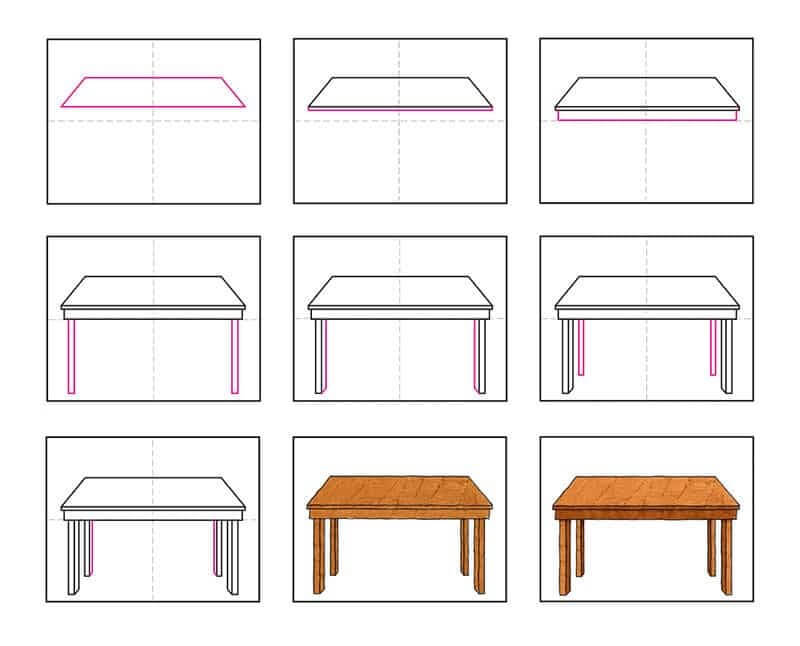Zeichnen Lernen Tischideen (13)