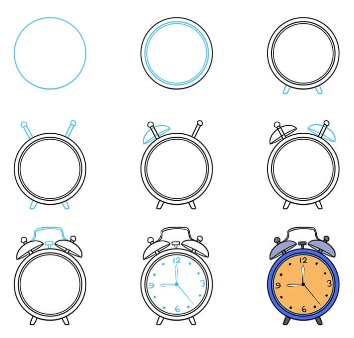 Zeichnen Lernen Uhrenideen (29)