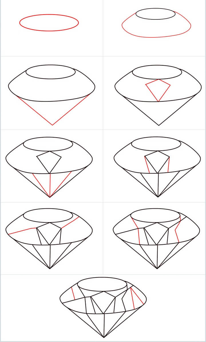 Diamant-Idee (14) zeichnen ideen