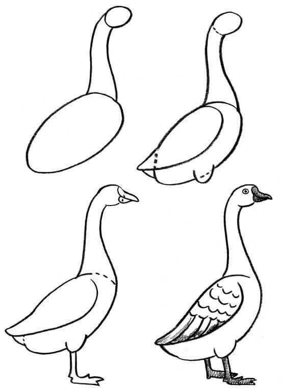 Gans-Idee (7) zeichnen ideen