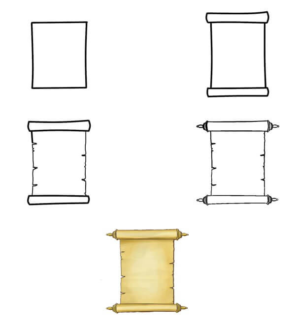 Idee für eine Papierrolle (7) zeichnen ideen