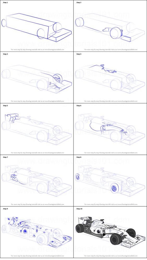 F1-Rennwagenkonzept (2) zeichnen ideen