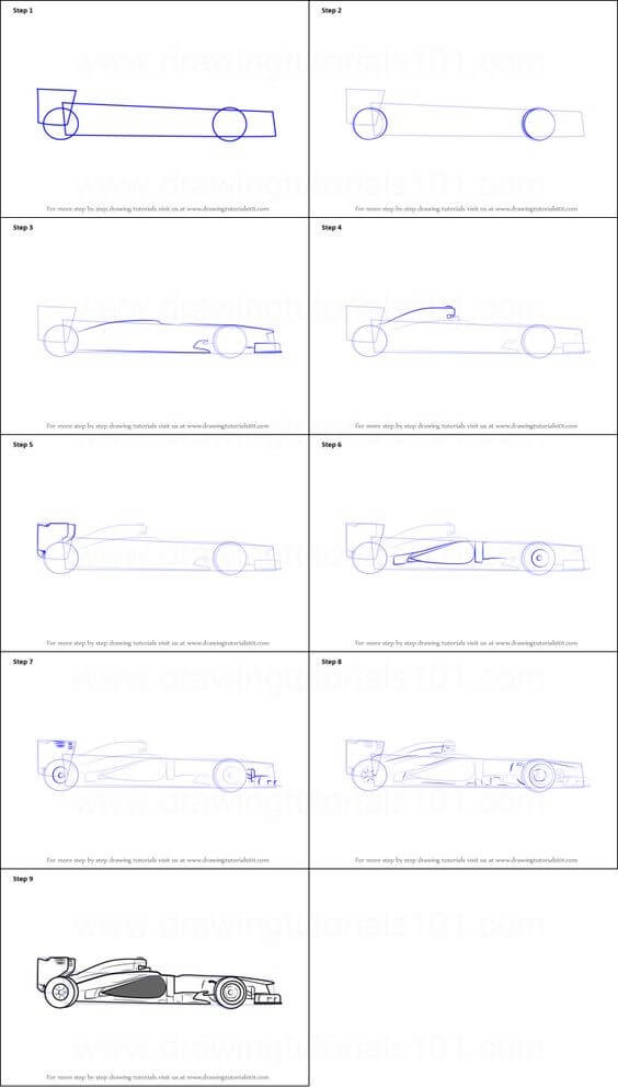 F1-Rennwagenkonzept (8) zeichnen ideen