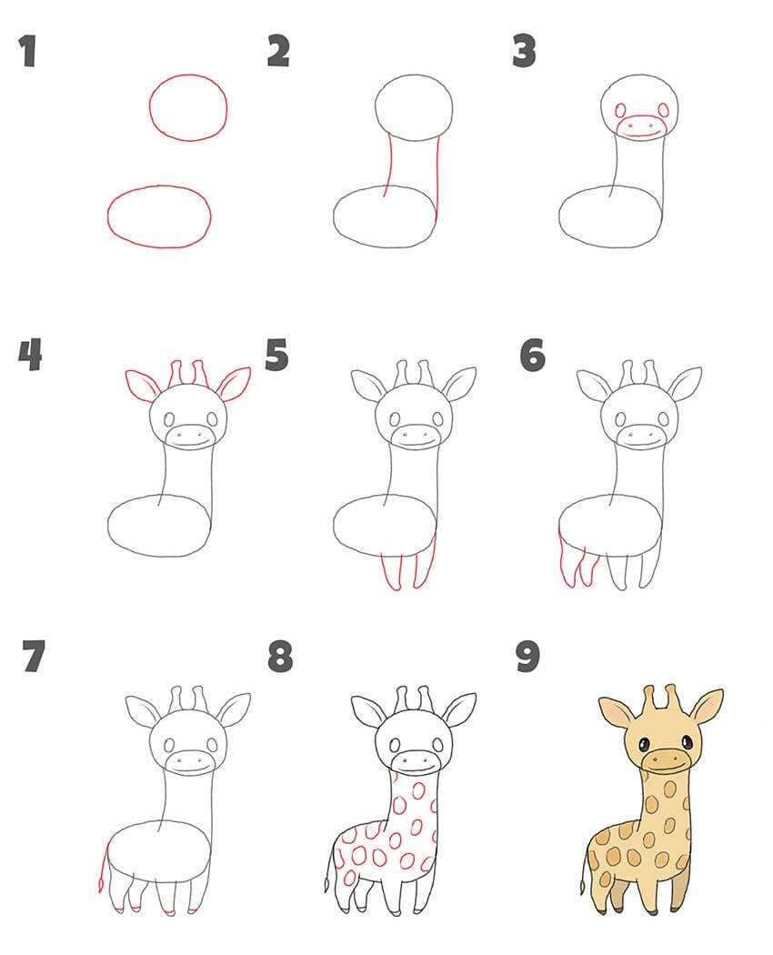 Giraffen-Idee (25) zeichnen ideen